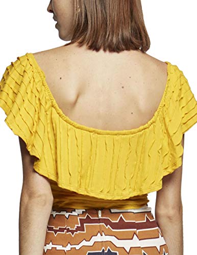 Dolores Promesas PV19 1070AMARILLO Camiseta, Amarillo (Amarillo 00), Small (Tamaño del Fabricante:S) para Mujer