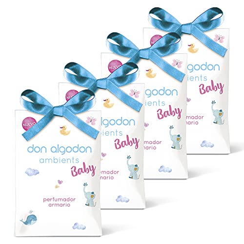 Don Algodon Ambients AMBIENTADOR Baby Perfumador Armario Sobres Perfumados Don Algodon, Papel, 13 g