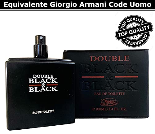 Double Black & Black by Momentz - Eau de Toilette Intense 100 ml | Perfume equivalente para Hombre