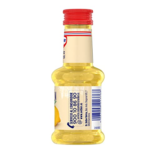 DR. OETKER Aroma Natural de Limón de Sicilia | Aroma Natural Líquido de Limón Especial para Postres y Batidos - Envase de 35ml (Cantidad Aproximada para 10 Dosificaciones)