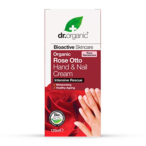 Dr. Organic Crema De Manos Y Uñas Rosa De Damasco 125Ml. 1 Unidad 300 g