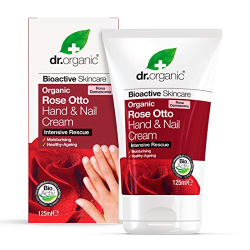 Dr. Organic Crema De Manos Y Uñas Rosa De Damasco 125Ml. 1 Unidad 300 g