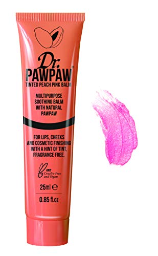 Dr. PAWPAW ORIGINAL BALM Balm for Lips, Skin, Hair, Nails and Cuticles (Single, Peach Pink)