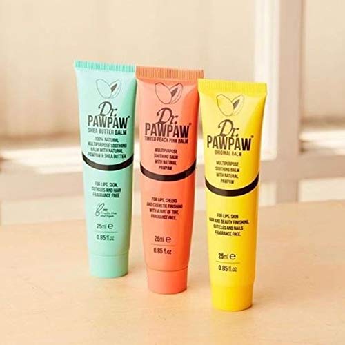 Dr. PAWPAW ORIGINAL BALM Balm for Lips, Skin, Hair, Nails and Cuticles (Single, Peach Pink)