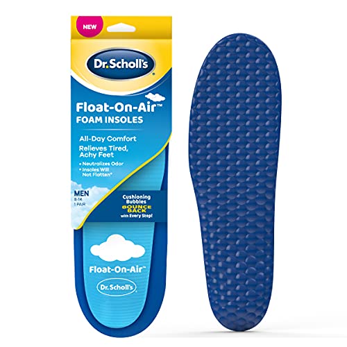 Dr. Scholl's Plantillas flotantes para hombres, insertos de zapatos que alivian los pies cansados, con comodidad durante todo el día, para hombres 8-14