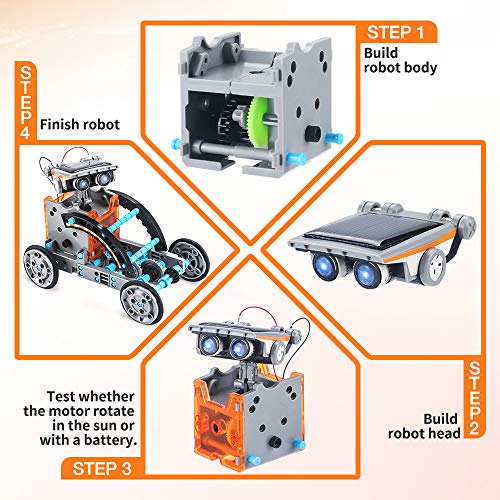 Dreamy Cubby Juguetes Stem para niños de 8 años Kit de Robot Solar 12 en 1 Aprendizaje Educativo Ciencia Construcción de Juguetes con alicates para niños de 8-12 años Regalo de Pascua