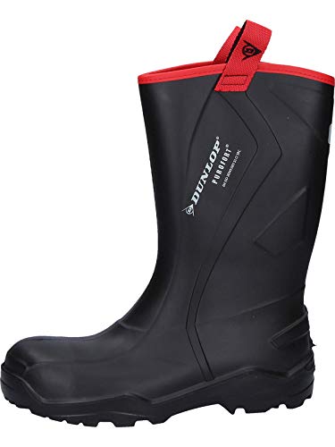 Dunlop C762043.CH S5 PUROF+ Unisex adulto Vástago largo Botas de agua - Negro (negro(Zwart) 00), Unisex adulto, 43 EU