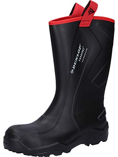 Dunlop Protective Footwear C762043.CH.46 Unisex Adulto Botas de Seguridad, Negro (Black Black), 46 EU