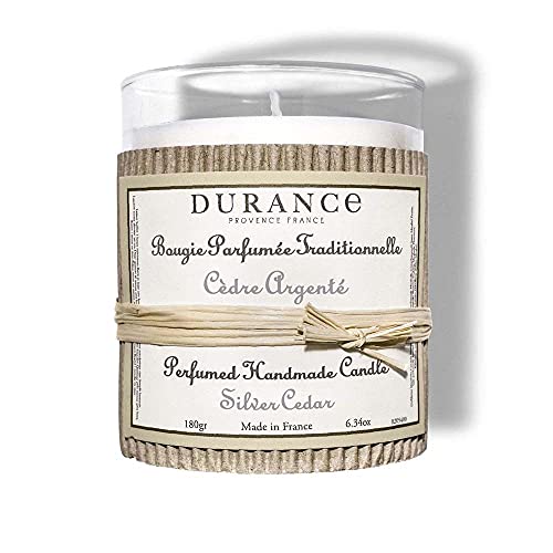 Durance En Provence - Vela Perfumada Artesanal Aromáticade Cedro Plateado