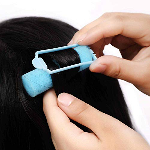 DXIA 24 Piezas Rodillos de Pelo de Esponja, 20 mm Esponja de Espuma, Espuma Suave Estilismo para el Cabello, para Peinar el Cabello Herramientas de Torsión para Peluquería DIY para Mujeres y Niñas