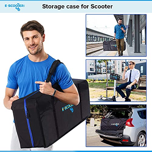 E-Scooter Bag Bolsa de Transporte para Patín eléctrico Accesorios Patinete Xiaomi M365 Funda Compatible con Ecogyro,GScooter, Cecotec con Espacio para Cargador