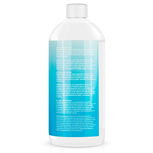 EasyGlide Lubricante a Base de Agua - Lubricantes Sexuales Estimulantes - No Pegajoso, Apto para Preservativos y Seguro para Usar con Juguetes Sexuales - 1000 ml