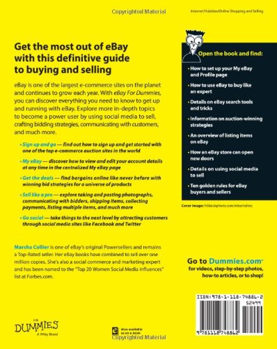 eBay For Dummies(R) (For Dummies Series)