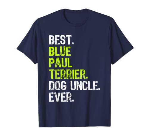 El mejor tío perro Paul Terrier azul nunca Camiseta