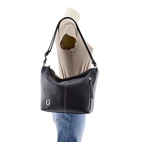 El Potro Bolso Góndola Piel para Mujer Talla: U Color: NEGRO