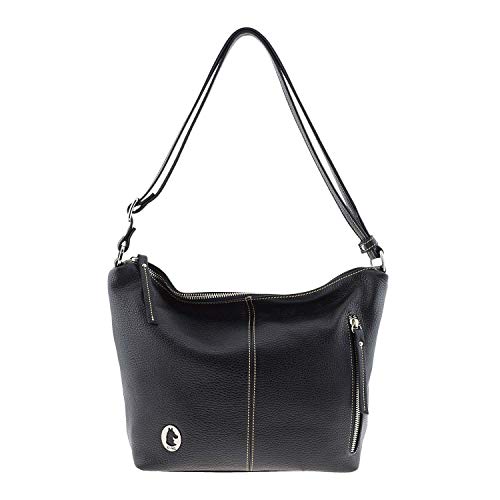 El Potro Bolso Góndola Piel para Mujer Talla: U Color: NEGRO