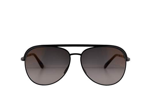 Elie Saab ES 012 / S Gafas de sol w / 60mm lente gris pendiente del oro 8075B ES012S ES012 / S ES 012S mujer Negro Grande