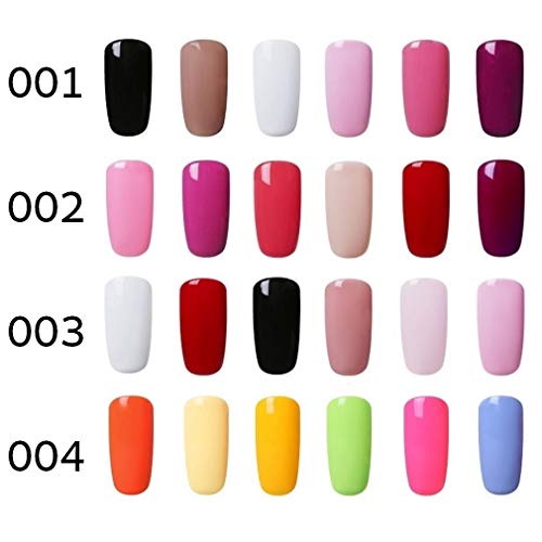 Elite99 Lámpara UV LED para Uñas 24w, 6 Colores Kit de Esmaltes Semipermanentes en Gel UV LED, Base y Top Coat, Semipermanentes, Removedor de Uñas y Accesorios 001