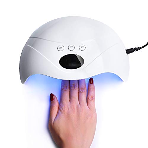 Elite99 Lámpara UV LED para Uñas 24w, 6 Colores Kit de Esmaltes Semipermanentes en Gel UV LED, Base y Top Coat, Semipermanentes, Removedor de Uñas y Accesorios 001