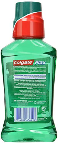 Elixir Bucal Colgate Plax Verde Menta, 12 Horas de Proteccion, 250 ml