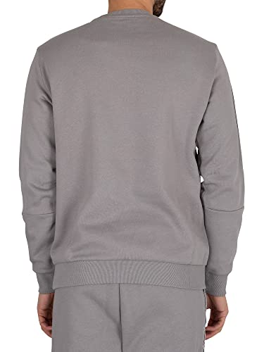 Emporio Armani EA7 de los Hombres Sudadera con Logo en el Pecho, Negro, M