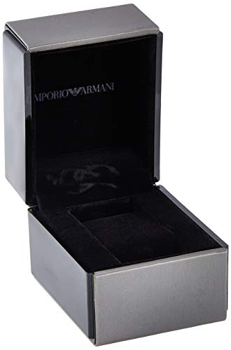 Emporio Armani Reloj Analógico para Hombre de Cuarzo AR1895 Multicolor (Negro/Plata)