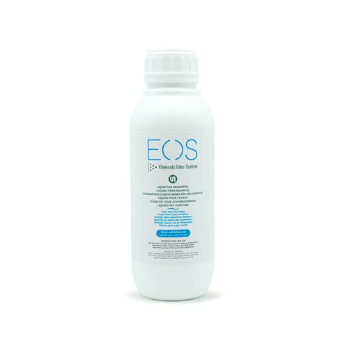 EOS - (1 L) Líquido de bajantes - Eliminador olores de tuberías y desagues, etc. Actúa como ambientador wc de desague y está especializado en eliminar mal olor tuberias. Quita malos olores.