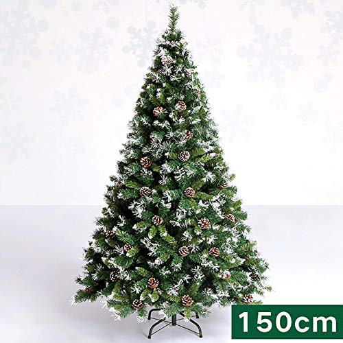 erddcbb Árbol de Navidad de Primera Calidad Árbol de Navidad Artificial encriptado con Cono de Pino Árbol Nacional con Soporte de Metal sólido Árbol de Pino Canadiense Abeto para decoración navideña