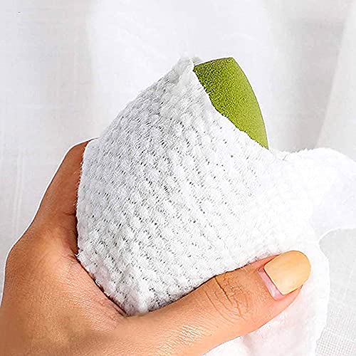 Esponja de Maquillaje, 8 Piezas Poliuretano Esponja Maquillaje Beauty Blender, Sin Látex, Forma de Lágrima, con 1 Soporte, Uso Húmedo y Seco, para Cremas, Polvo, Corrector, Sombra Ojos(Verde)