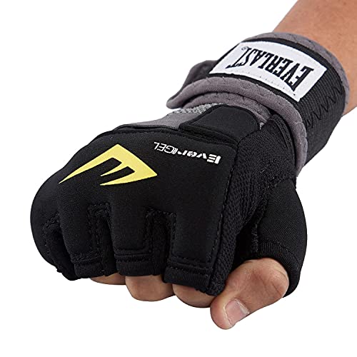 Everlast Evergel - Envolturas de Mano Unisex, Color Negro, tamaño Mediano