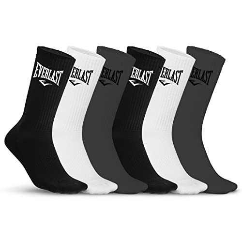 Everlast Lot de 6 Paires de Chaussettes Tennis assorties