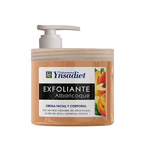 Exfoliante Facial y Corporal 125 ml| Limpieza Profunda de Cara- Cuerpo y Pies| Exfoliante Albaricoque| Gel Limpiador de Poros y Exfoliante Facial| Aquisana