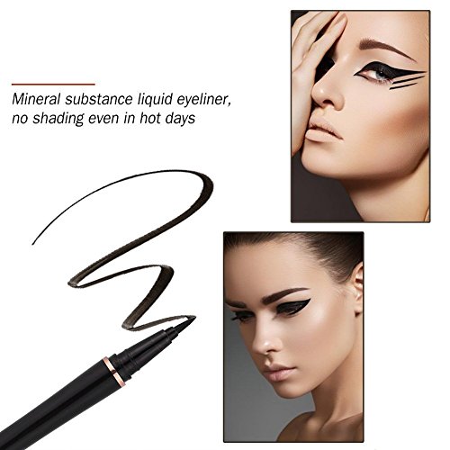 Eyeliner Stamp, Imagic Impermeable, De Larga Fast Dry Eyeliner Pencil Black Delineador De Ojos De Colores Para Delineadores Maquillaje Para Ojos Negro