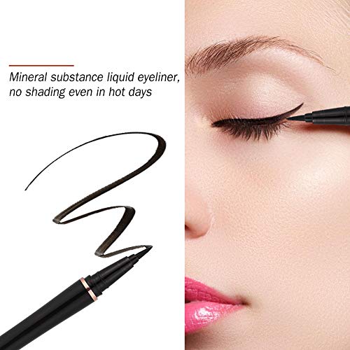 Eyeliner Stamp, Imagic Impermeable, De Larga Fast Dry Eyeliner Pencil Black Delineador De Ojos De Colores Para Delineadores Maquillaje Para Ojos Negro