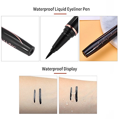 Eyeliner Stamp, Imagic Impermeable, De Larga Fast Dry Eyeliner Pencil Black Delineador De Ojos De Colores Para Delineadores Maquillaje Para Ojos Negro