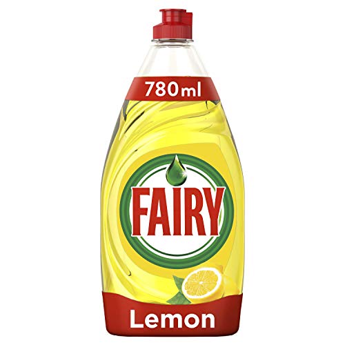 Fairy Ultra Lavavajillas a Mano, 780 ml, Limón, Sin Remojo ni Grasa