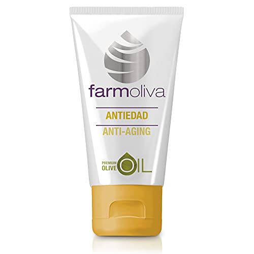 FARMOLIVA Crema Antiarrugas - 50 ml - Elaborada con Aceite de Oliva Premium - Crema Hidratante Facial - Con Antioxidantes y Vitaminas A, E y K - Cosmética Natural - Fabricada en España