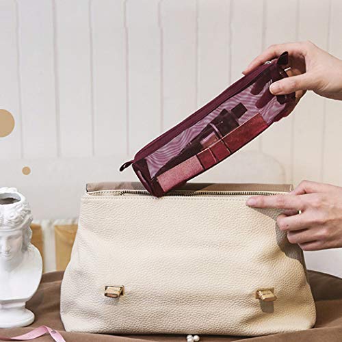 Fascigirl Conjunto De Bolsas De Cosméticos Desmontables Con Bordado Impermeable 4 En 1 Neceser Colgante Bolsa De Maquillaje Bolsa De Viaje Bolsa De Aseo Bolsa De Cosméticos