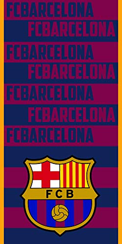 FC Barcelona Toalla Microfibra FCB135, 70 X 140 cm, Azulgrana