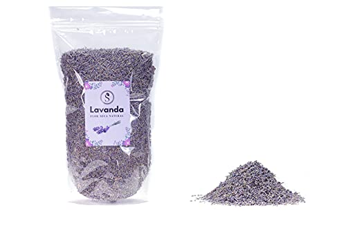 Flor de Lavanda Seca a Granel 100% Naturales y Aromáticas para Decorar, o elaborar ambientador, Aceite Esencial, jabón y cosméticos (250g)