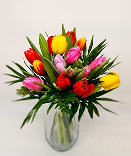 Florclick - Ramo de 15 Tulipanes con tarjeta dedicatoria gratuita. Flores frescas entrega en 24 horas