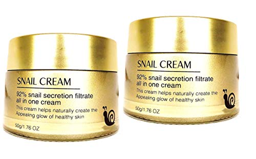 French Beauty Valley 2 X Crema Baba De Caracol Antiarrugas, Restauradora, Regenerativa, Hidratante, Lucha Contra El Acne, Manchas, Cicatrices - 50 G