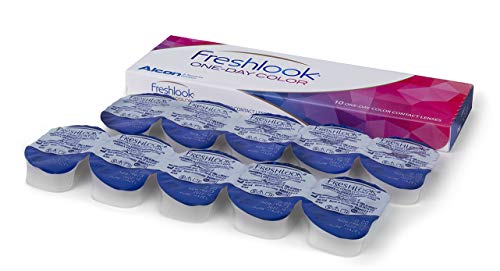 FreshLook One-Day Lentes de contacto de reemplazo diario, color Gray, Pack de 10, R 8.6 mm, D 13.8 mm, -1.25 Diopt