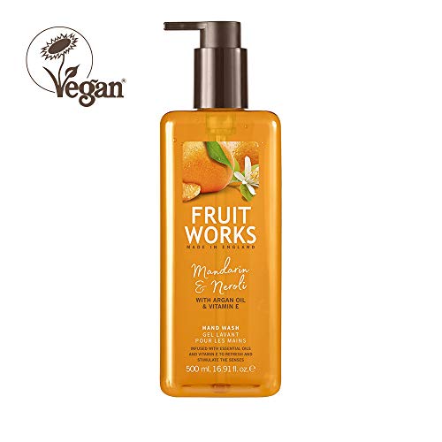 Fruit Works Mandarin & Neroli Cruelty Free & Vegan Hand Wash With Natural Extracts 1x 500ml