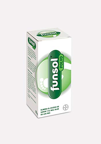 Funsol Polvo Desodorante Pies, Reduce el Sudor Excesivo y Elimina el Mal Olor, 60 g