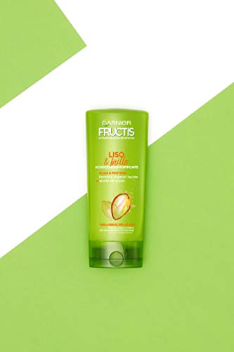 Garnier Fructis Liso & Brillo Acondicionador Pelo Liso, Rebelde o Difícil de Alisar - 250 ml