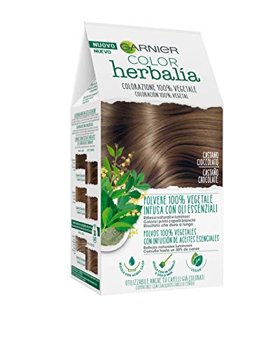 Garnier Herbalia Coloración 100% Vegetal - Castaño Chocolate, disponible en 6 tonos