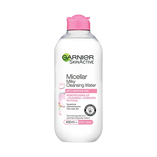 Garnier Micelar Water Limpiador facial lechoso Piel seca 400 ml