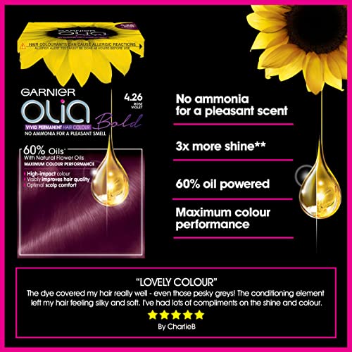 Garnier Olia Bold 4.26 Rose Violet Tinte permanente para el cabello