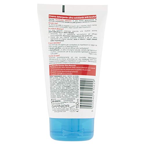 Garnier - Pure scrub active 150 ml. - cremas y mascarillas faciales